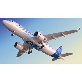 3D model Airbus A320 Neo with interior and cockpit